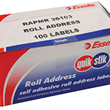 Quik Stik Labels Mr36103 36mm x 103mm 100 Pack White